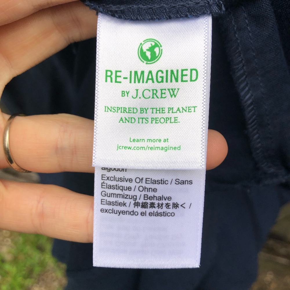 J. Crew Smocked Beach Dress Size M Navy Linen Cotton Blend Sleeveless Midi - Picture 7 of 15